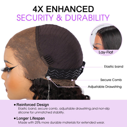 #4/27 Brown Highlights Straight Invisi Strap Snug Fit 360 Pre-Everything Glueless Lace Frontal Wig Alexwigs