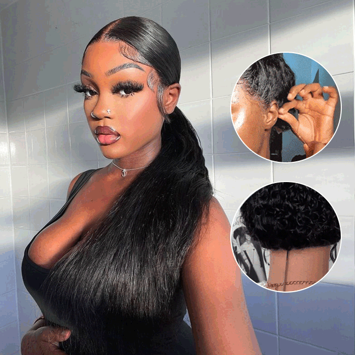 +$9.9 Get A Wig | Kinky Curly 360 Fit Wear Go Wigs Bleached Knots Glueless Human Hair Wigs With Invisi String Alexwigs