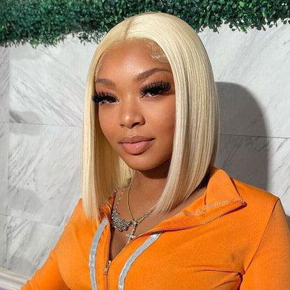 2 Wigs Set | Curly Hair 13x4 HD Lace Frontal Wig & #613 Blonde 5x5 HD Lace Bob Wig Alexwigs