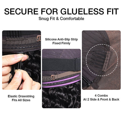 #1B/30 Balayage Highlights 4C Edges Curly Wig 13x6 Full HD Lace Pre Plucked Realistic Hairline Glueless Wig Alexwigs