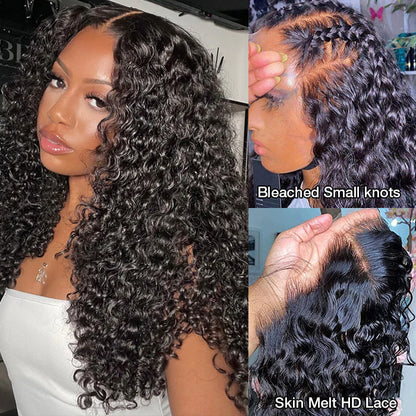 2 Wigs Set | Curly Hair 13x4 HD Lace Frontal Wig & #613 Blonde 5x5 HD Lace Bob Wig Alexwigs