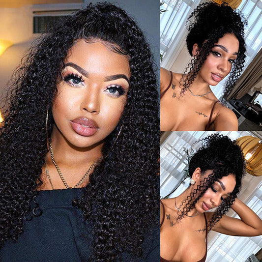+$9.9 Get A Wig | Kinky Curly 360 Fit Wear Go Wigs Bleached Knots Glueless Human Hair Wigs With Invisi String Alexwigs