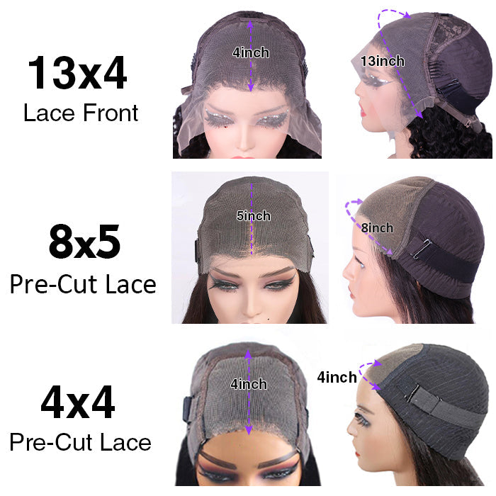 #4 Chocolate Brown Wig Straight & Body Wave 13x4 HD Lace Frontal Human Hair Wig Alexwigs