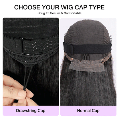 13x6 Full Lace Frontal Pre-Styled Loose Body Wave Wigs With Curtain Bangs Human Hair Pre Bleached Brailian Wigs For Women Alexwigs