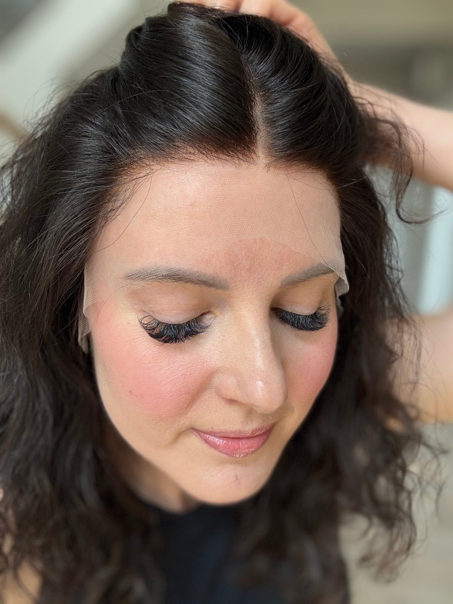 16" Mira Wavy Luxury Cap Lace Top Wig (S) Alexwigs