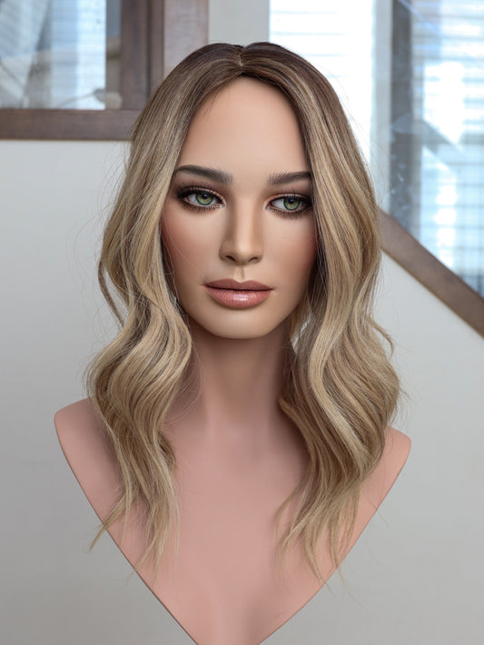 18" 9x9 Tori Silk Top Topper (FINAL SALE) Alexwigs