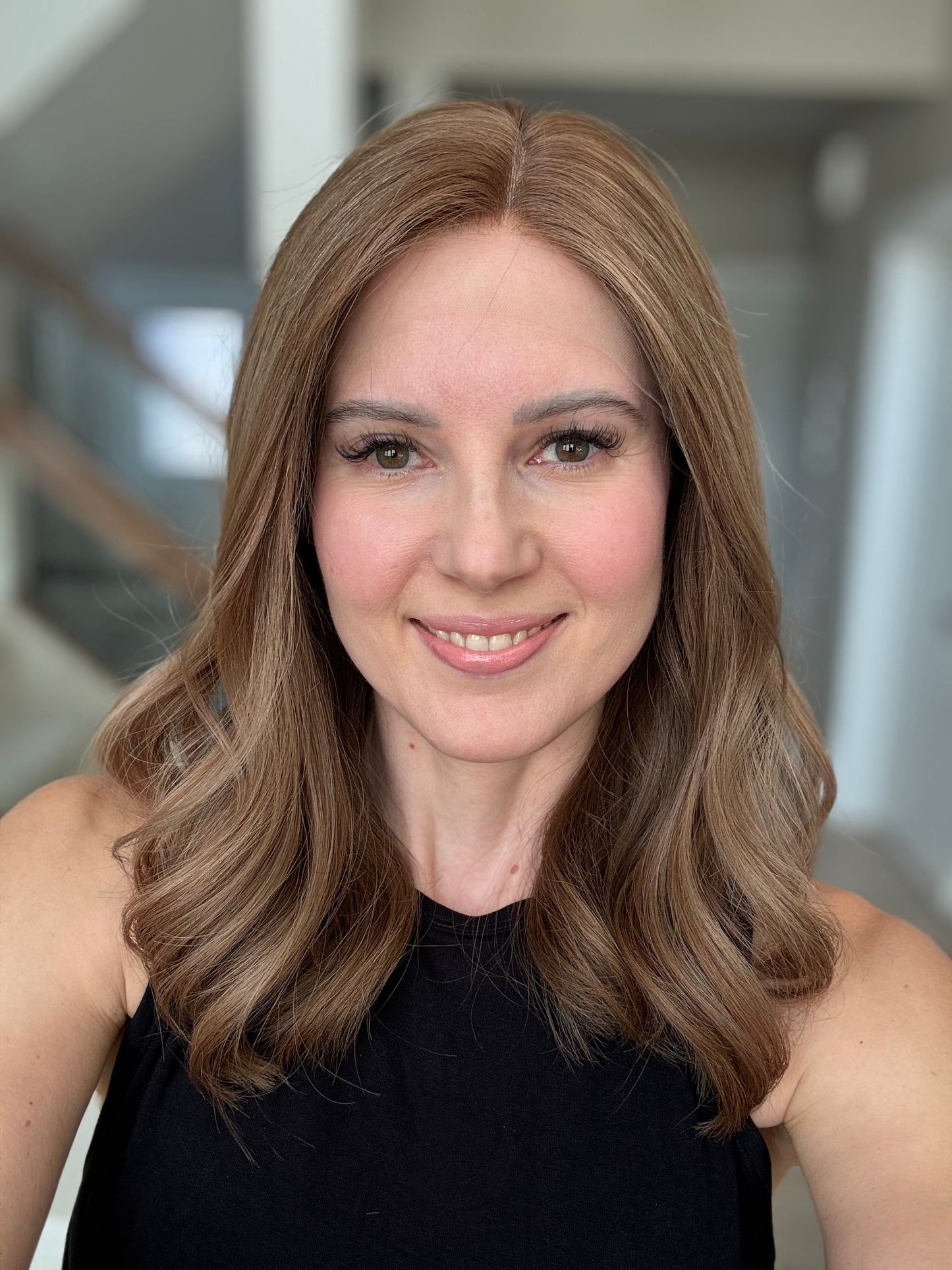 18" Justine LOB Comfort Cap Lace Top Wig (M) Alexwigs