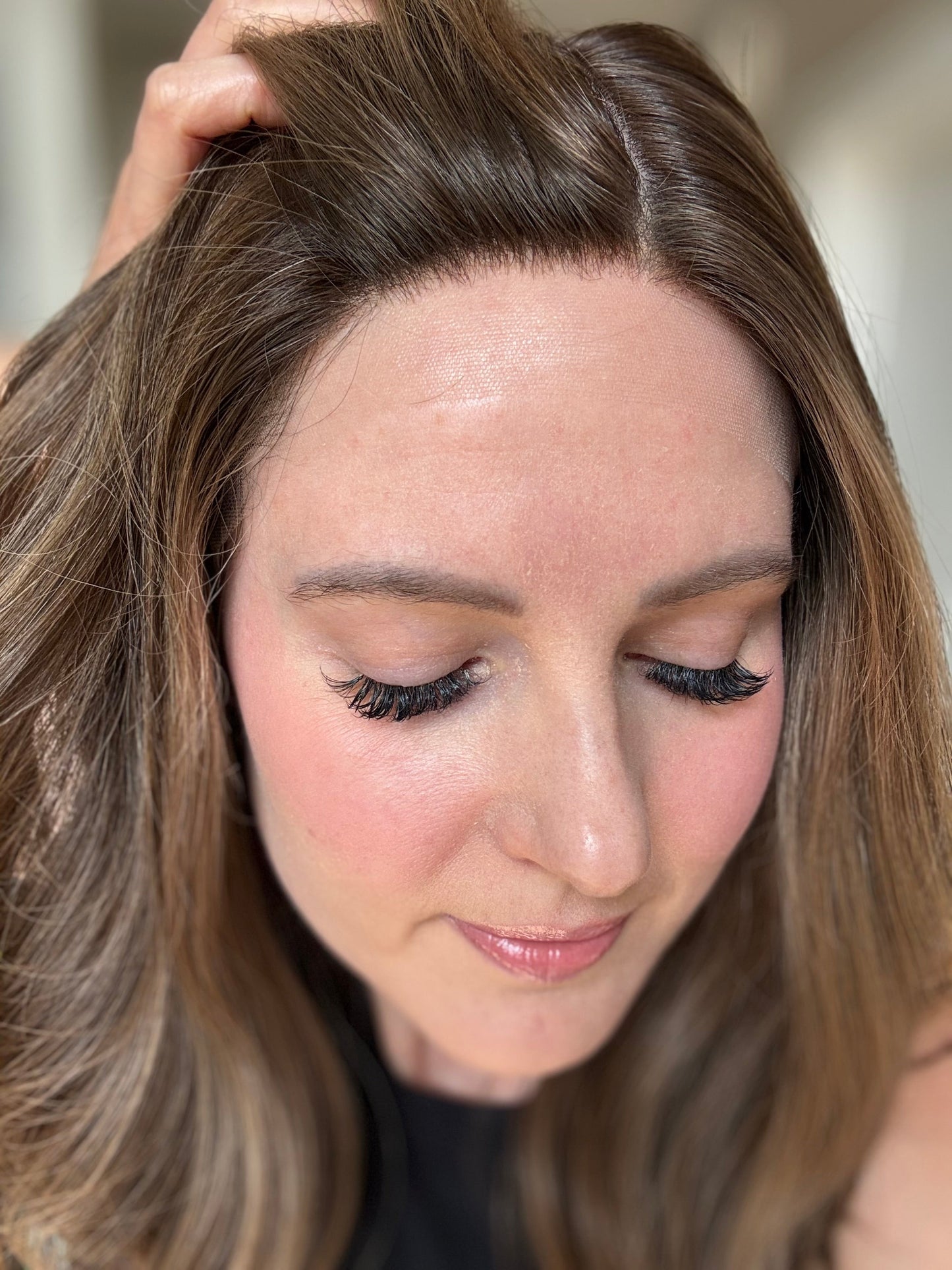 18" Penelope Comfort Cap Silk Top Wig (S) Alexwigs