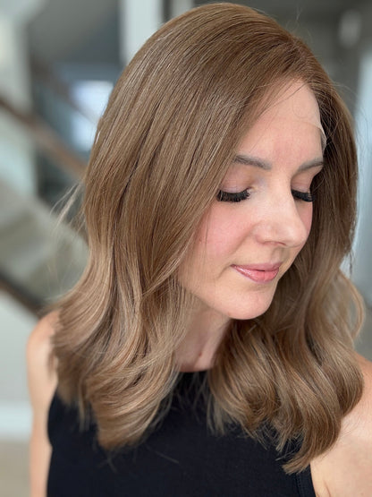 18" Justine LOB Comfort Cap Lace Top Wig (M) Alexwigs