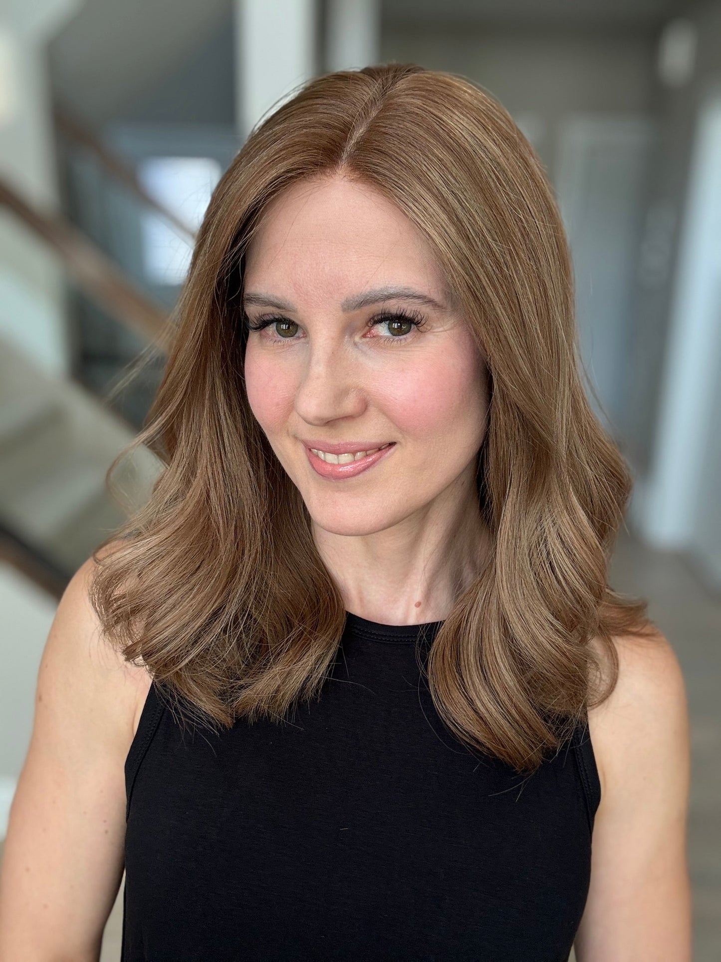 18" Justine LOB Comfort Cap Lace Top Wig (M) Alexwigs