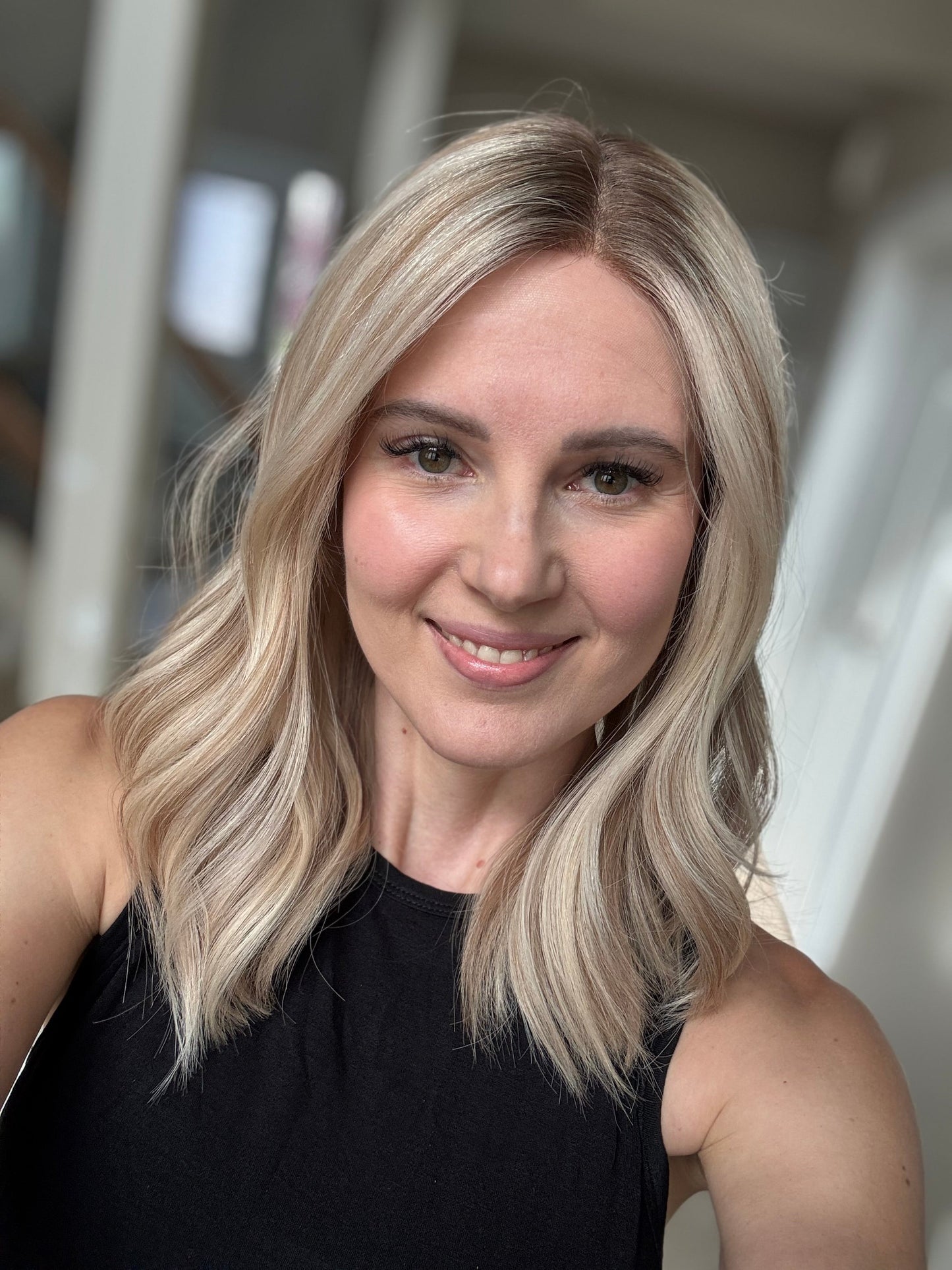 18" Katie LOB Comfort Cap Lace Top Wig (S) Alexwigs