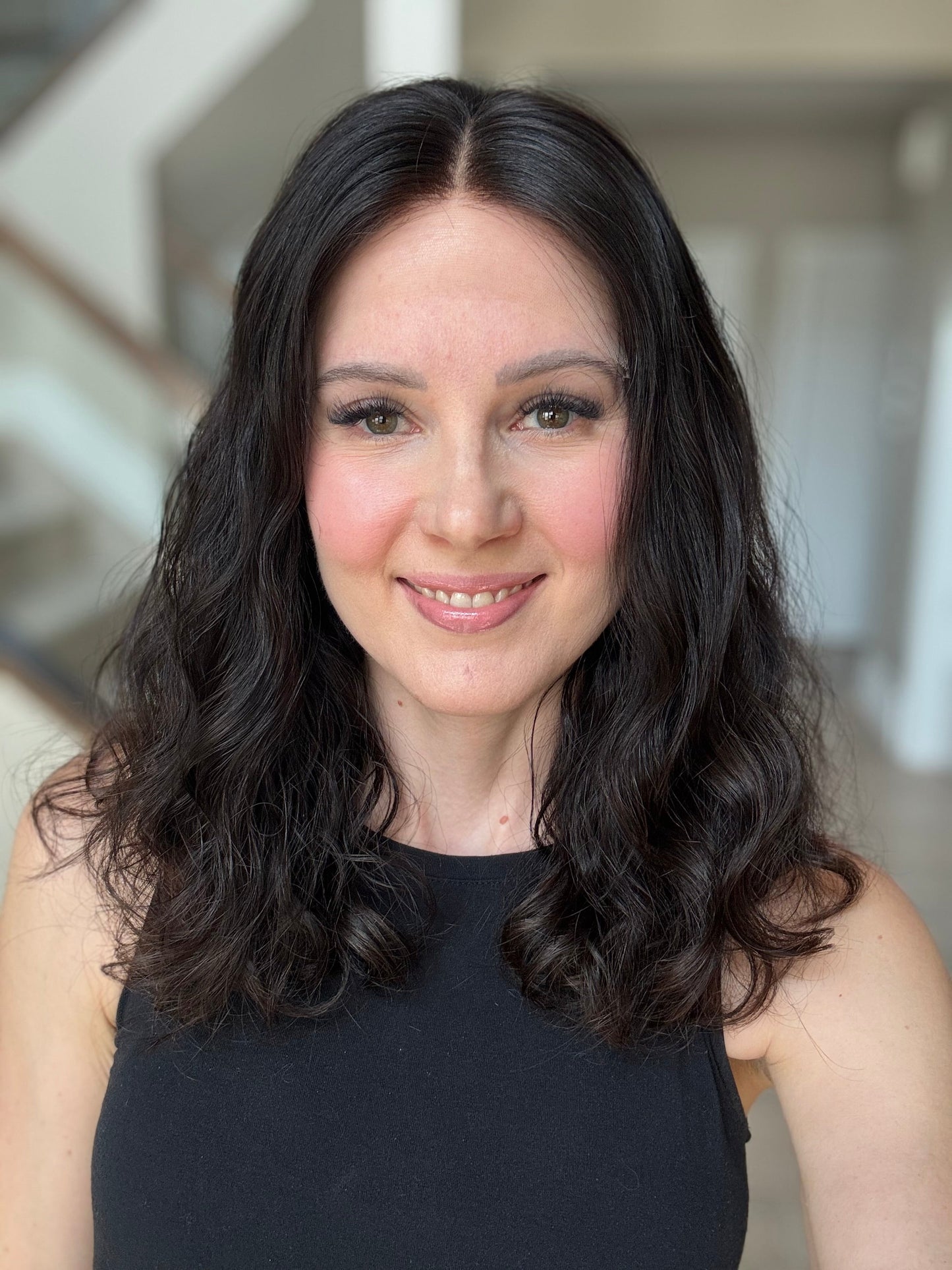 18" Zara Wavy Luxury Cap Lace Top Wig (XS) Alexwigs