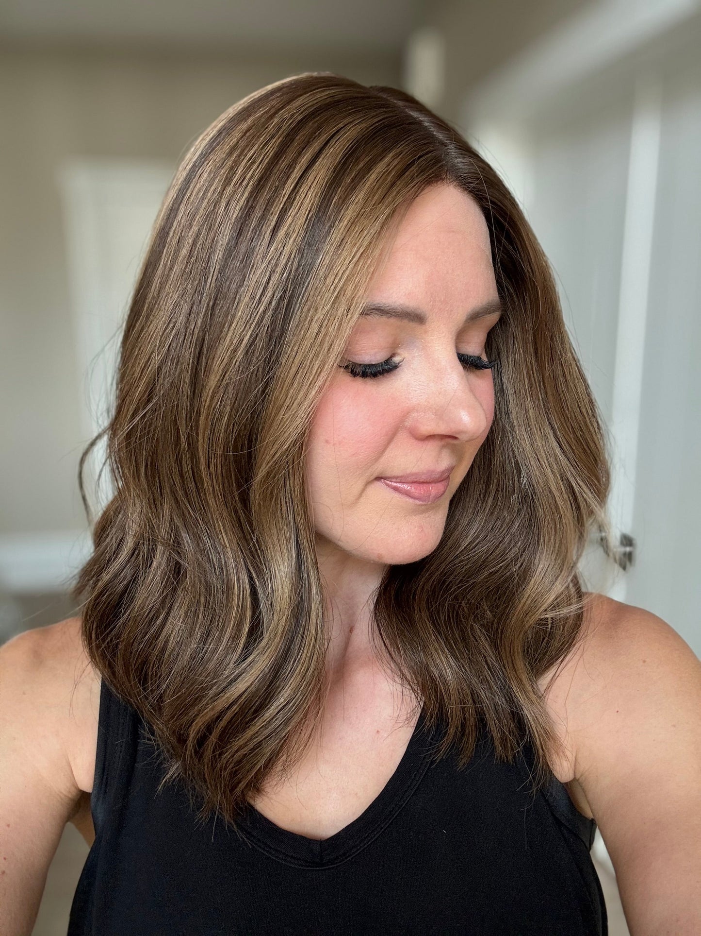 18" Penelope Comfort Cap Silk Top Wig (S) Alexwigs