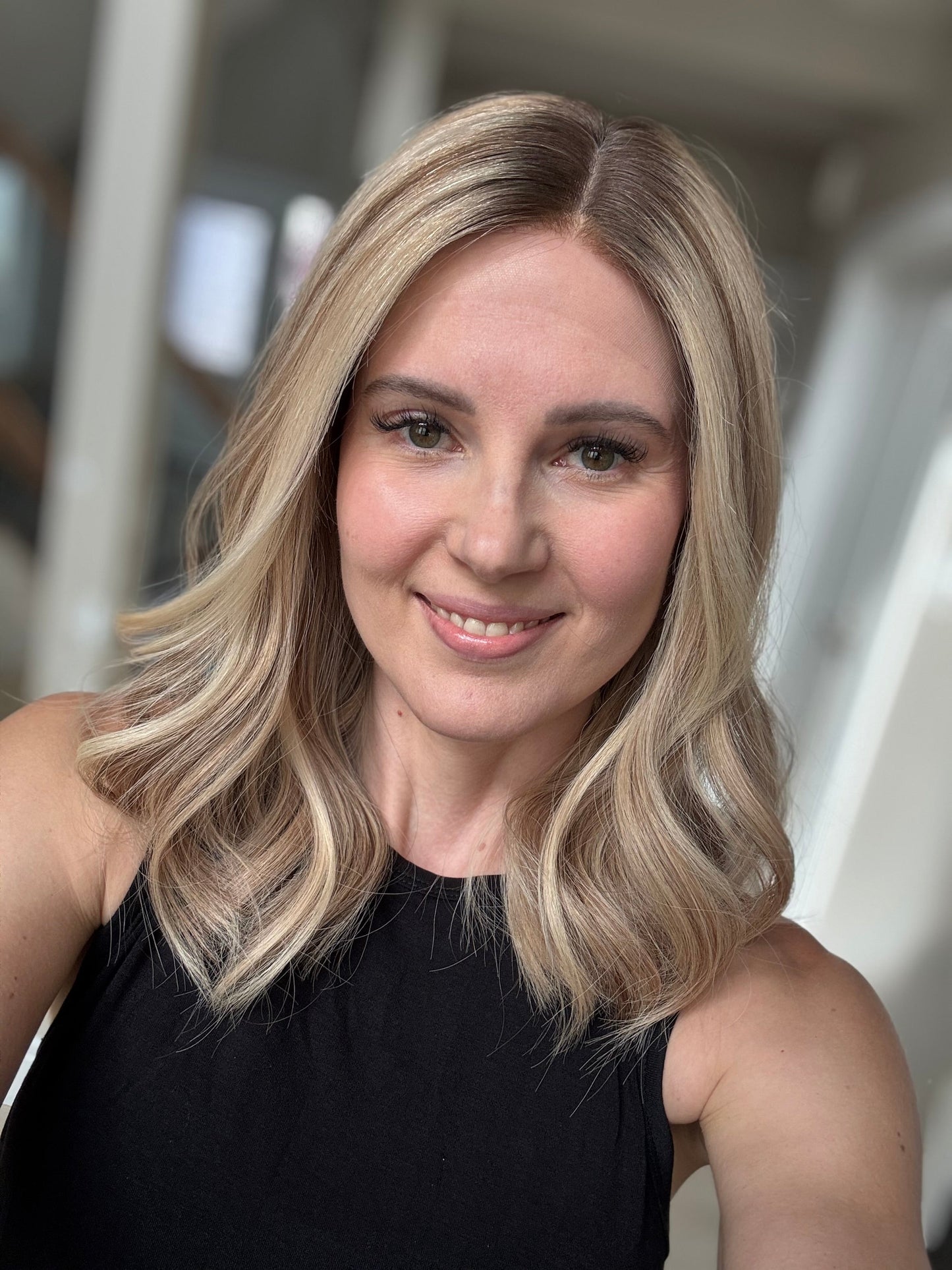 18" Olivia LOB Comfort Cap Lace Top Wig (M) Alexwigs