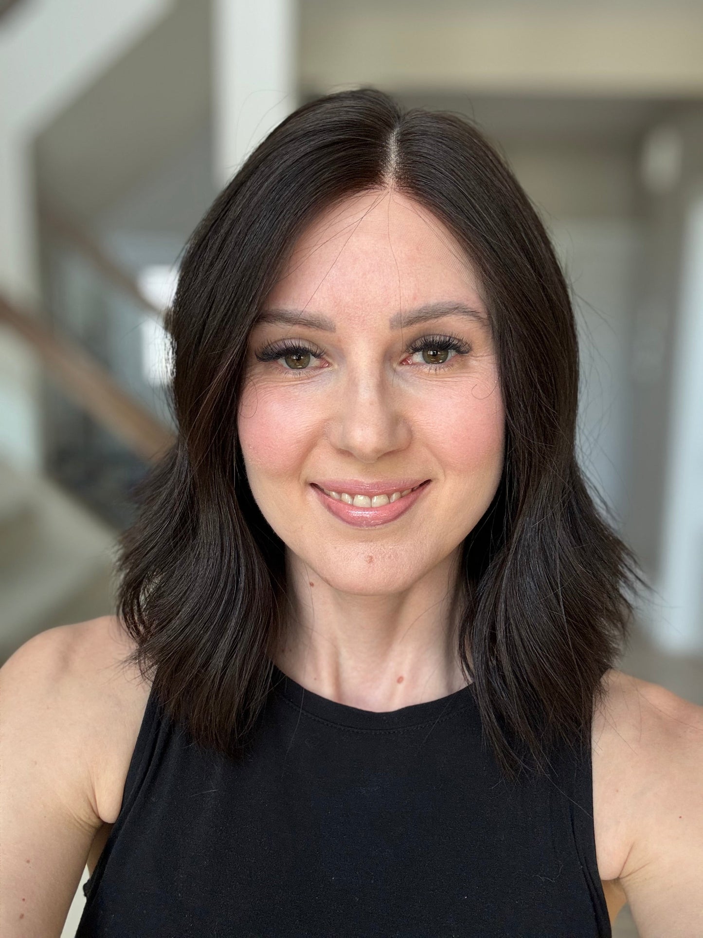 15" Natural Black Lace Top Wig (S) Alexwigs