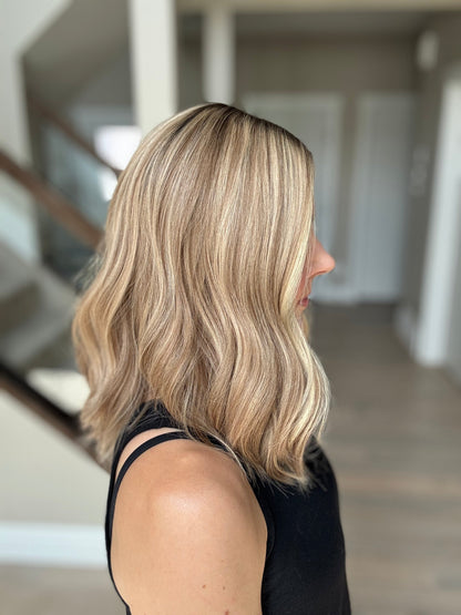 18" Olivia LOB Comfort Cap Silk Top Wig (M) Alexwigs