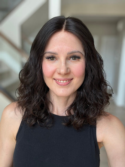 16" Mira Wavy Luxury Cap Lace Top Wig (S) Alexwigs