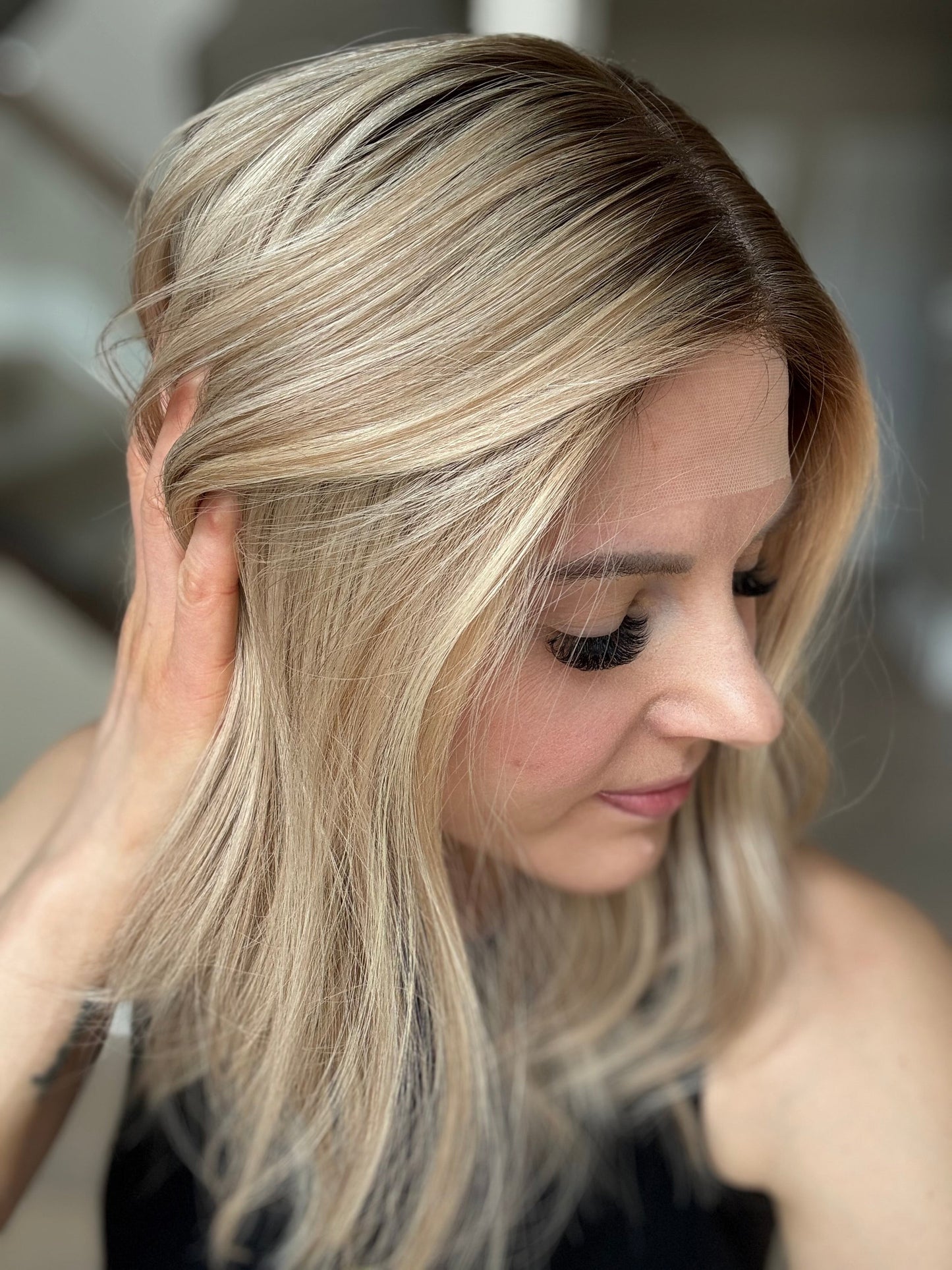 17" Katie Comfort Cap Silk Top Wig (M) (FINAL SALE) Alexwigs