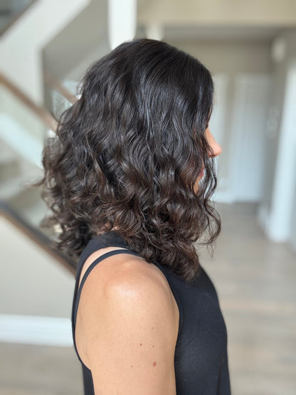 16" Mira Wavy Luxury Cap Lace Top Wig (S) Alexwigs