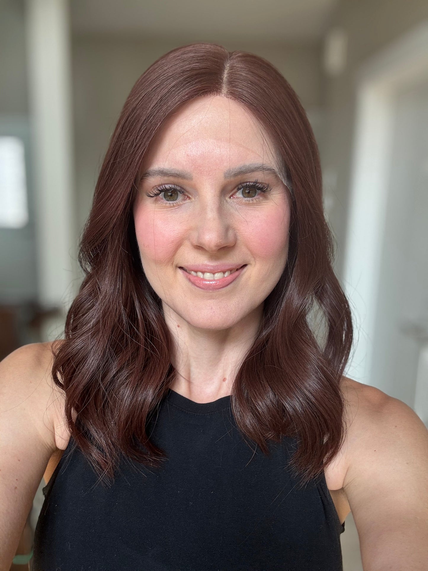 18" Scarlett LOB Comfort Cap Lace Top Wig (S) Alexwigs