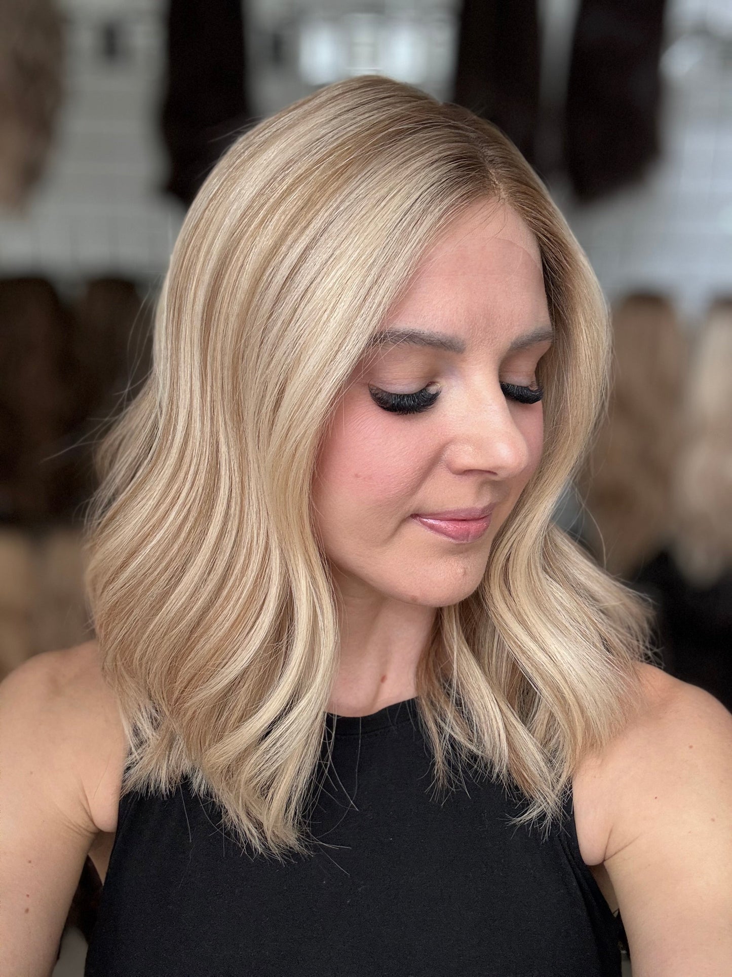 18" Katelyn LOB Comfort Cap Lace Top Wig (M) (FINAL SALE) Alexwigs