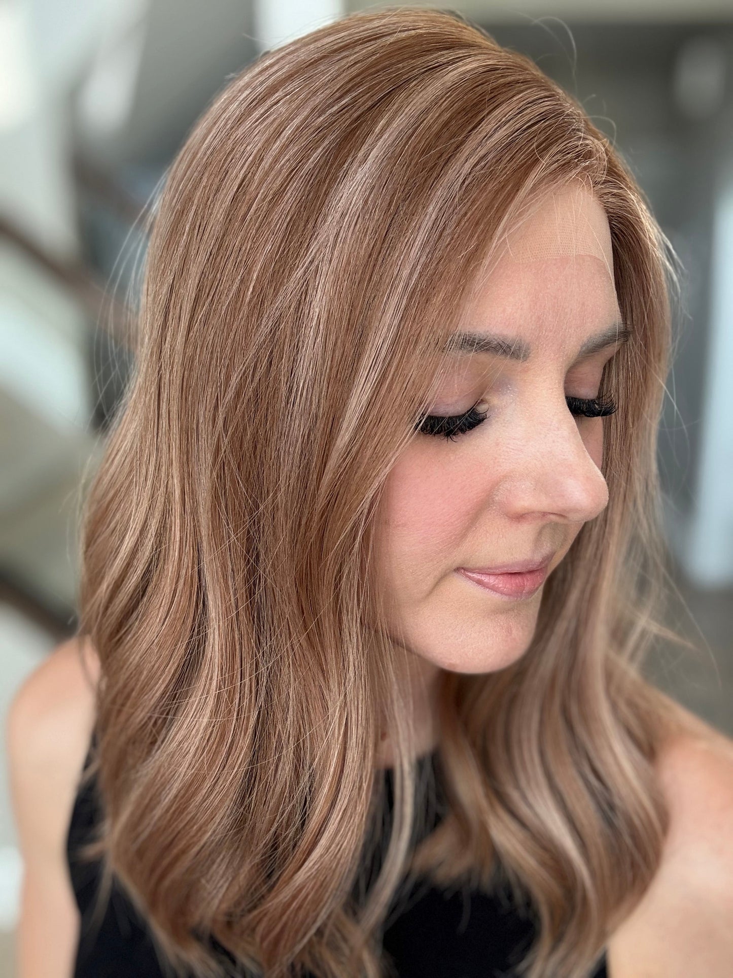 18" Vera LOB Comfort Cap Lace Top Wig (S) Alexwigs