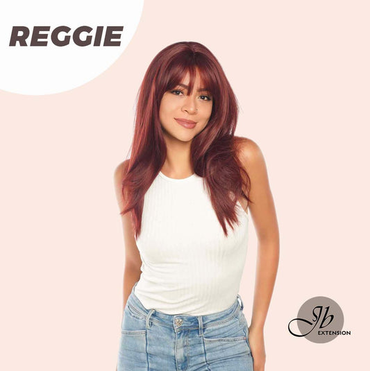 JBEXTENSION 20 Inches Red Fashion Women Wig With Bangs REGGIE Alexwigs