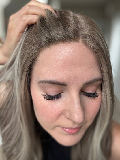 18" Jocelyn LOB Comfort Cap Silk Top Wig (S) Alexwigs