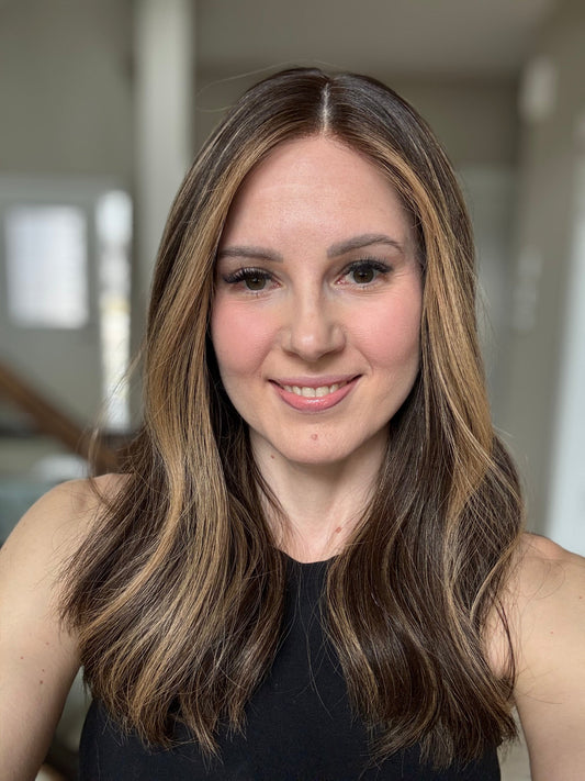 20" Gabriella LOB Comfort Cap Silk Top Wig (S) Alexwigs