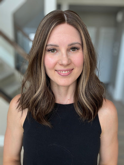 18" Mia LOB Comfort Cap Silk Top Wig (S) Alexwigs