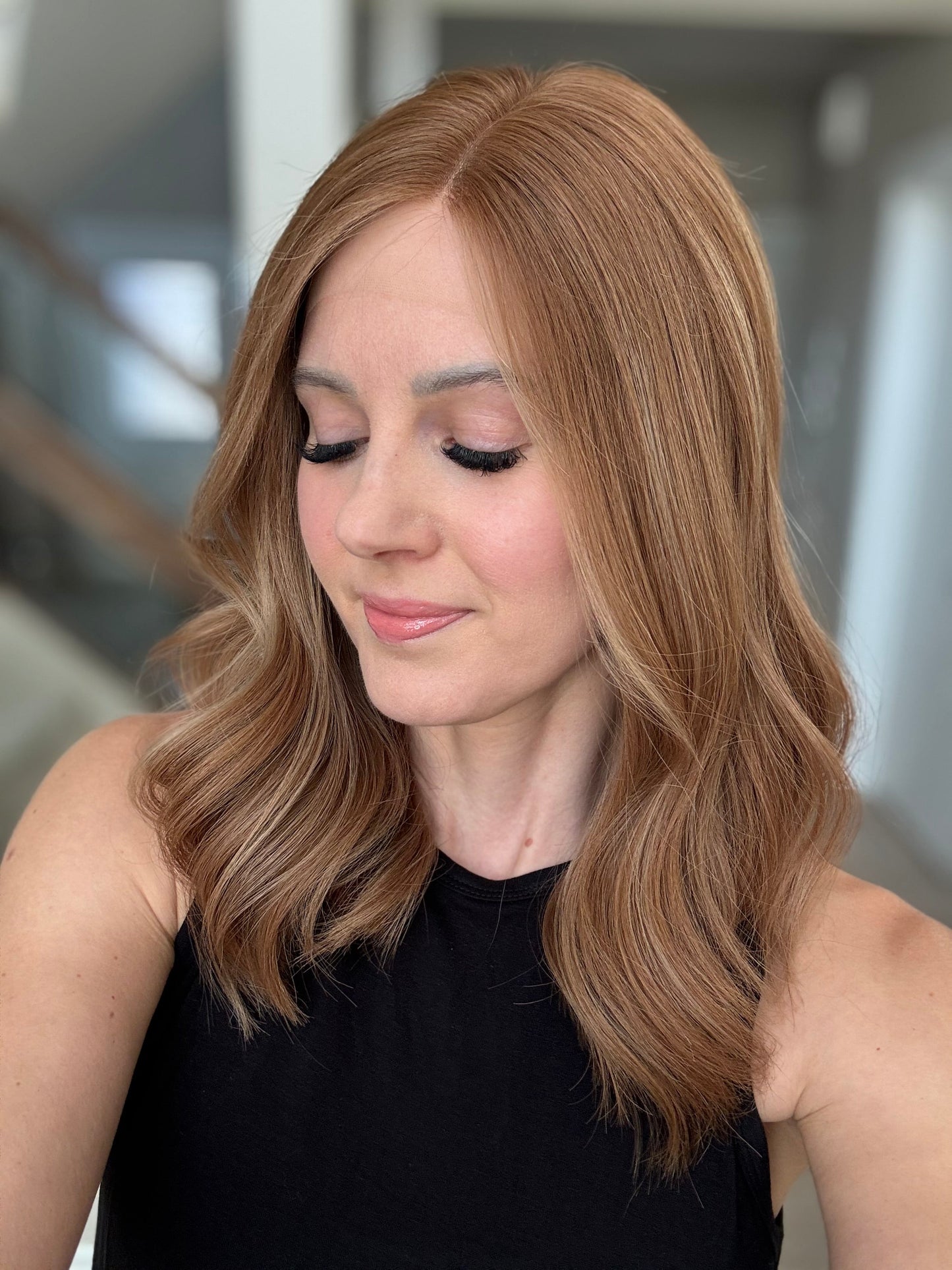 18" Monika LOB Comfort Cap Lace Top Wig (S) (FINAL SALE) Alexwigs