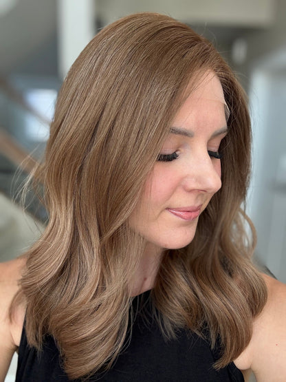 18" Justine LOB Comfort Cap Lace Top Wig (M) Alexwigs