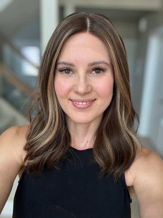 18" Mia LOB Comfort Cap Silk Top Wig (M) Alexwigs