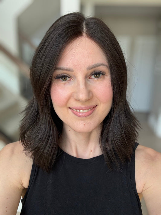 15" Natural Black Lace Top Wig (S) Alexwigs