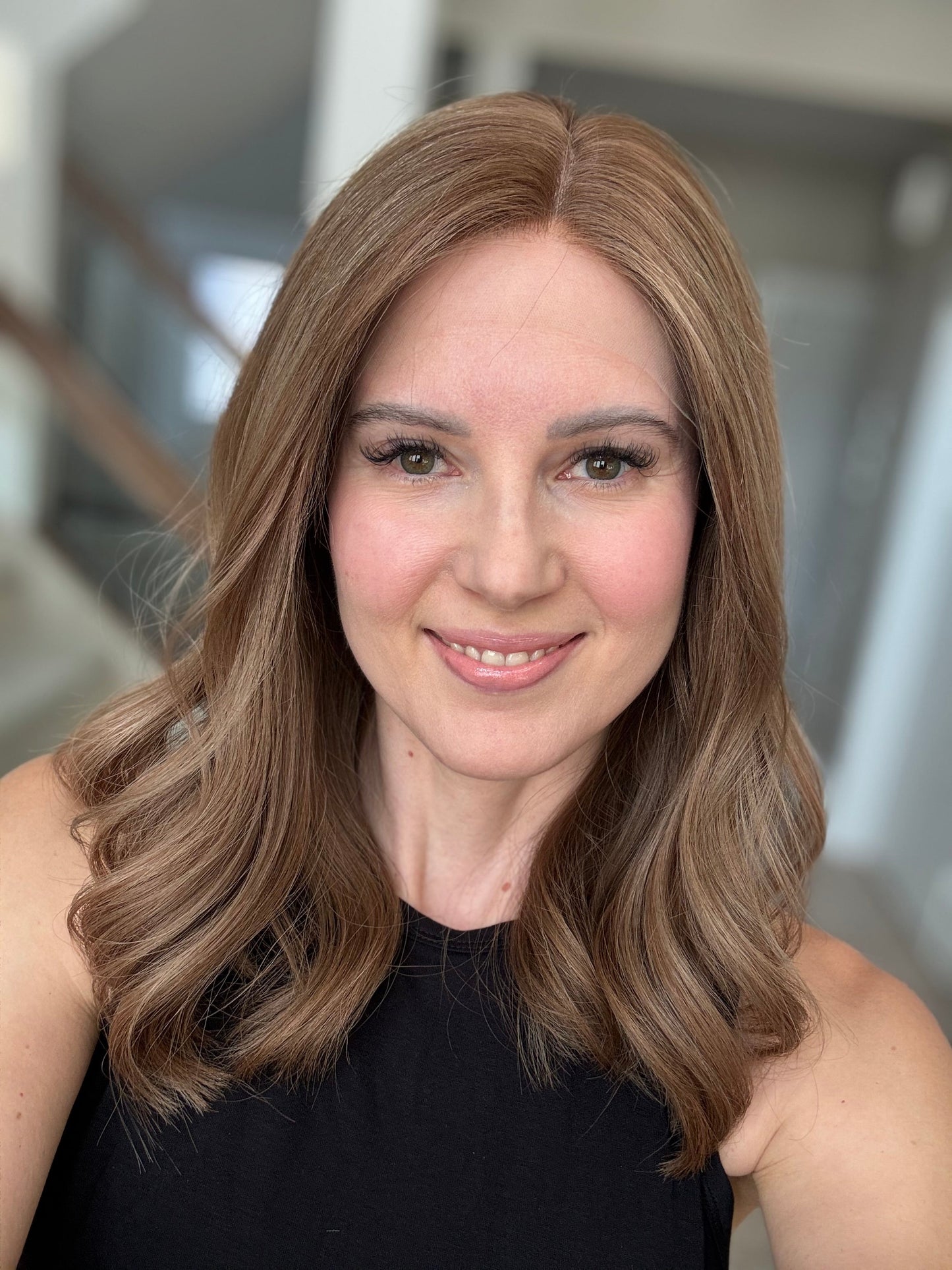 18" Justine LOB Comfort Cap Lace Top Wig (M) Alexwigs