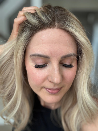 18" Olivia LOB Comfort Cap Lace Top Wig (M) (FINAL SALE) Alexwigs