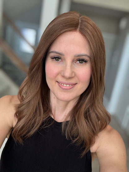 18" Christina LOB Comfort Cap Lace Top Wig (M) Alexwigs