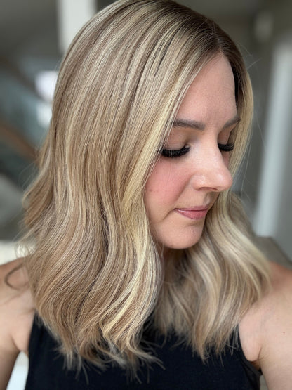 18" Olivia LOB Comfort Cap Silk Top Wig (S) Alexwigs