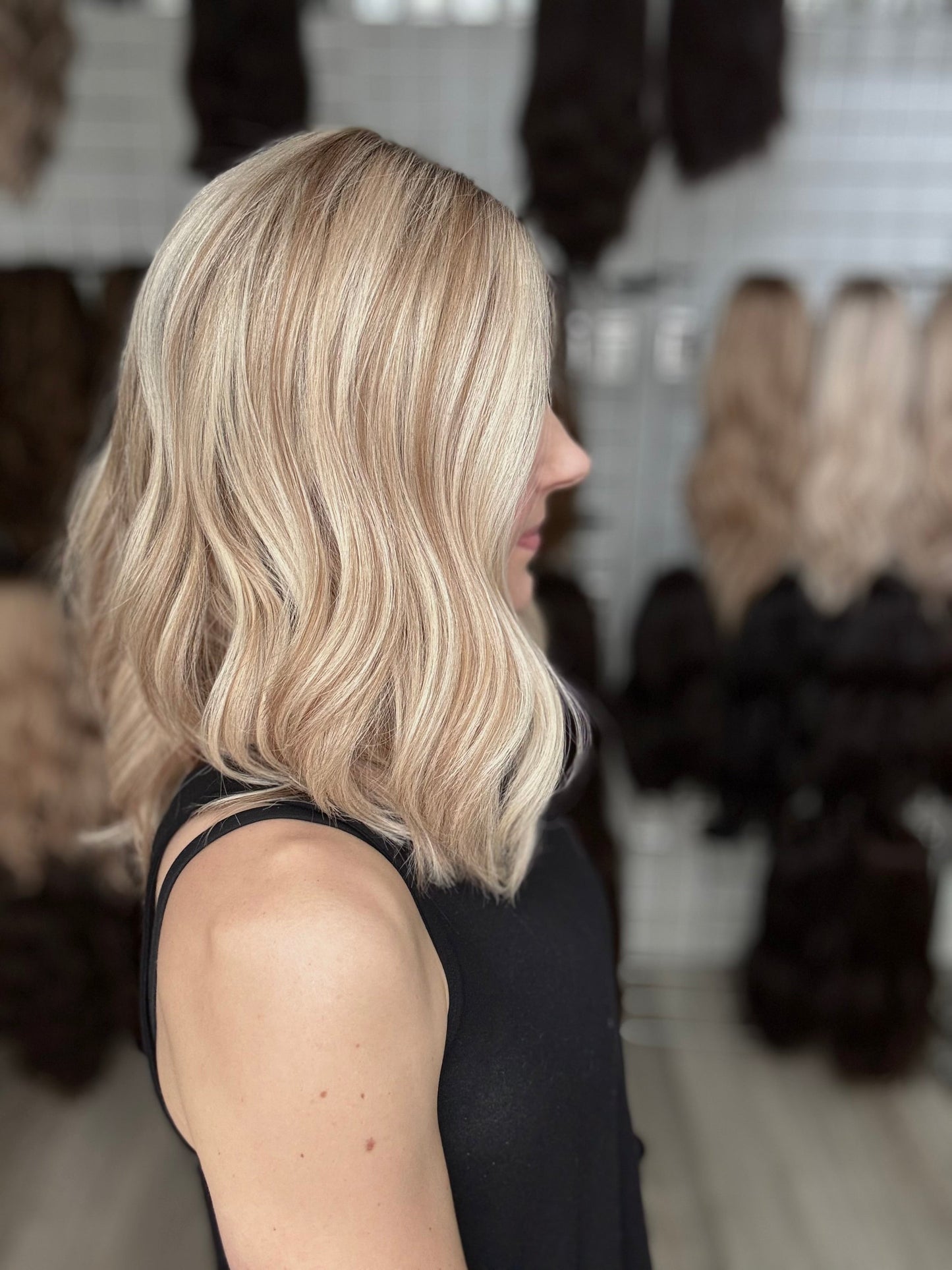 18" Katelyn LOB Comfort Cap Lace Top Wig (M) (FINAL SALE) Alexwigs