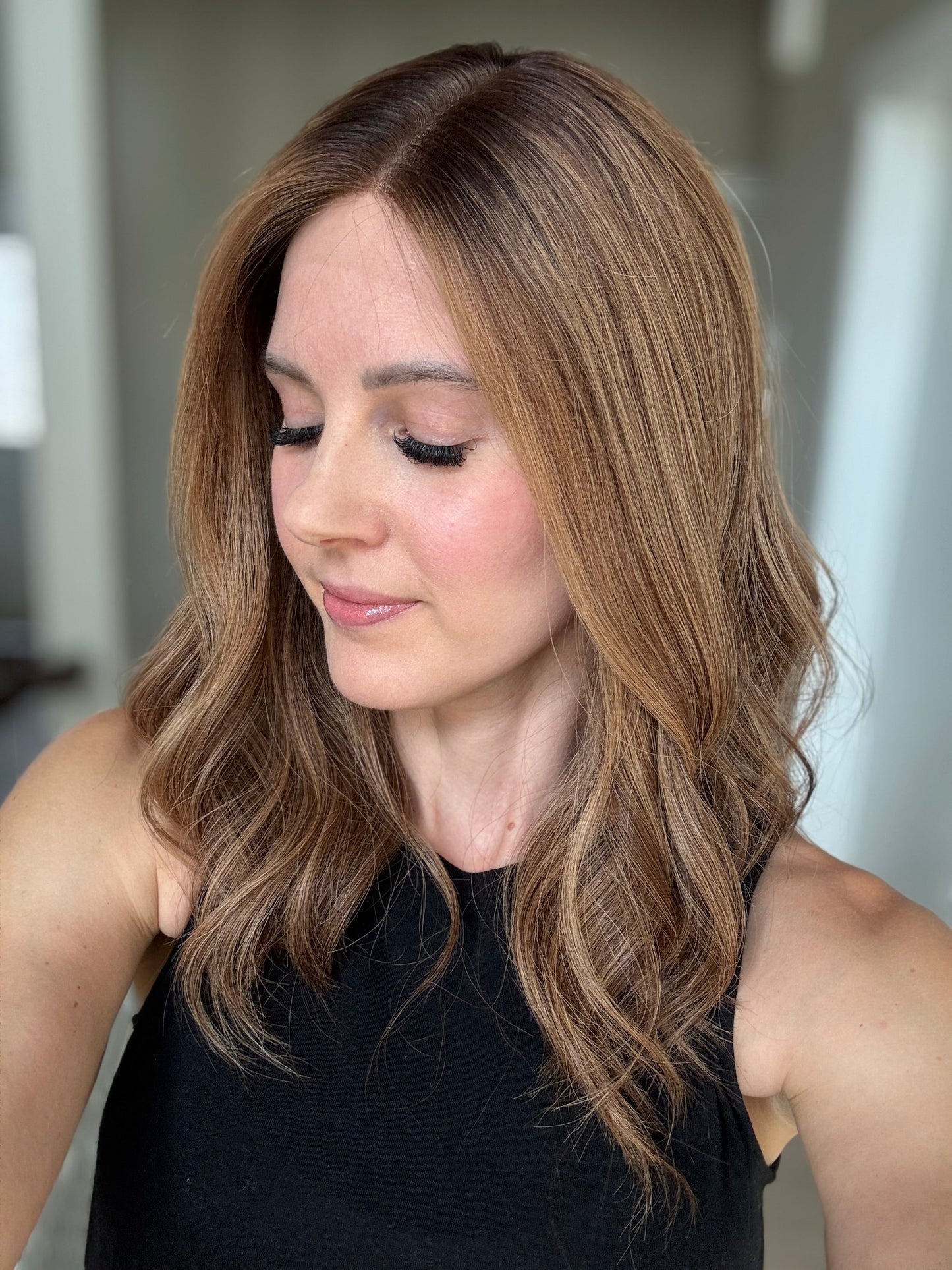 18" Elana LOB Comfort Cap Lace Top Wig (M) (FINAL SALE) Alexwigs