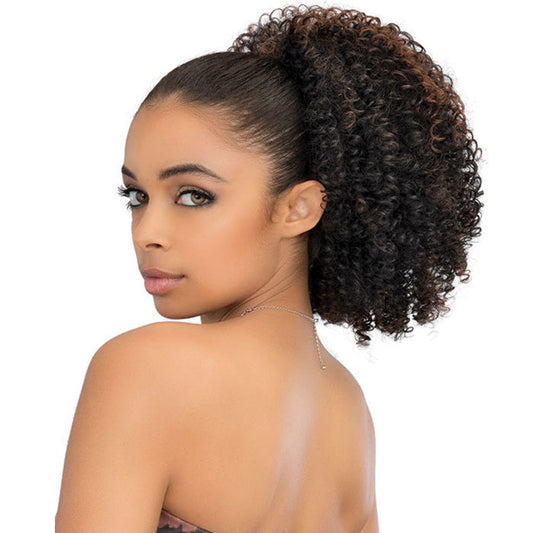 Janet Collection Every Time Noir Drawstring Ponytail - AFRO STYLISH STRING Alexwigs