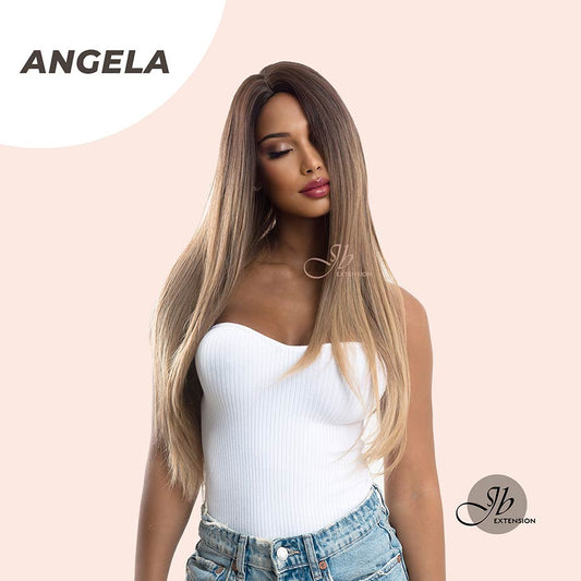 JBEXTENSION 28 Inches Nature Straight Mix Blonde Ombre Wig ANGELA Alexwigs