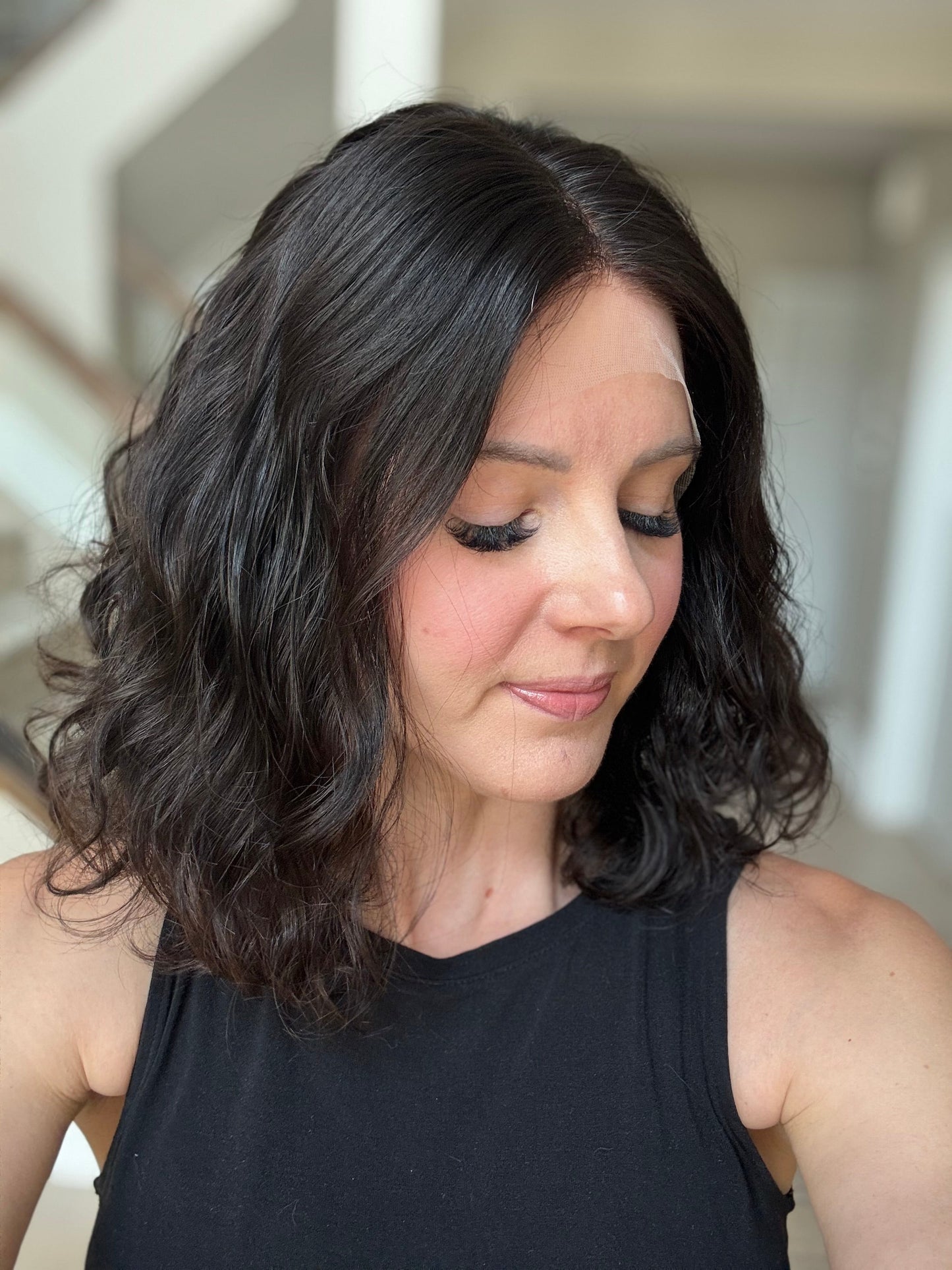 14" Mira Wavy Luxury Cap Lace Top Wig (M) (FINAL SALE) Alexwigs