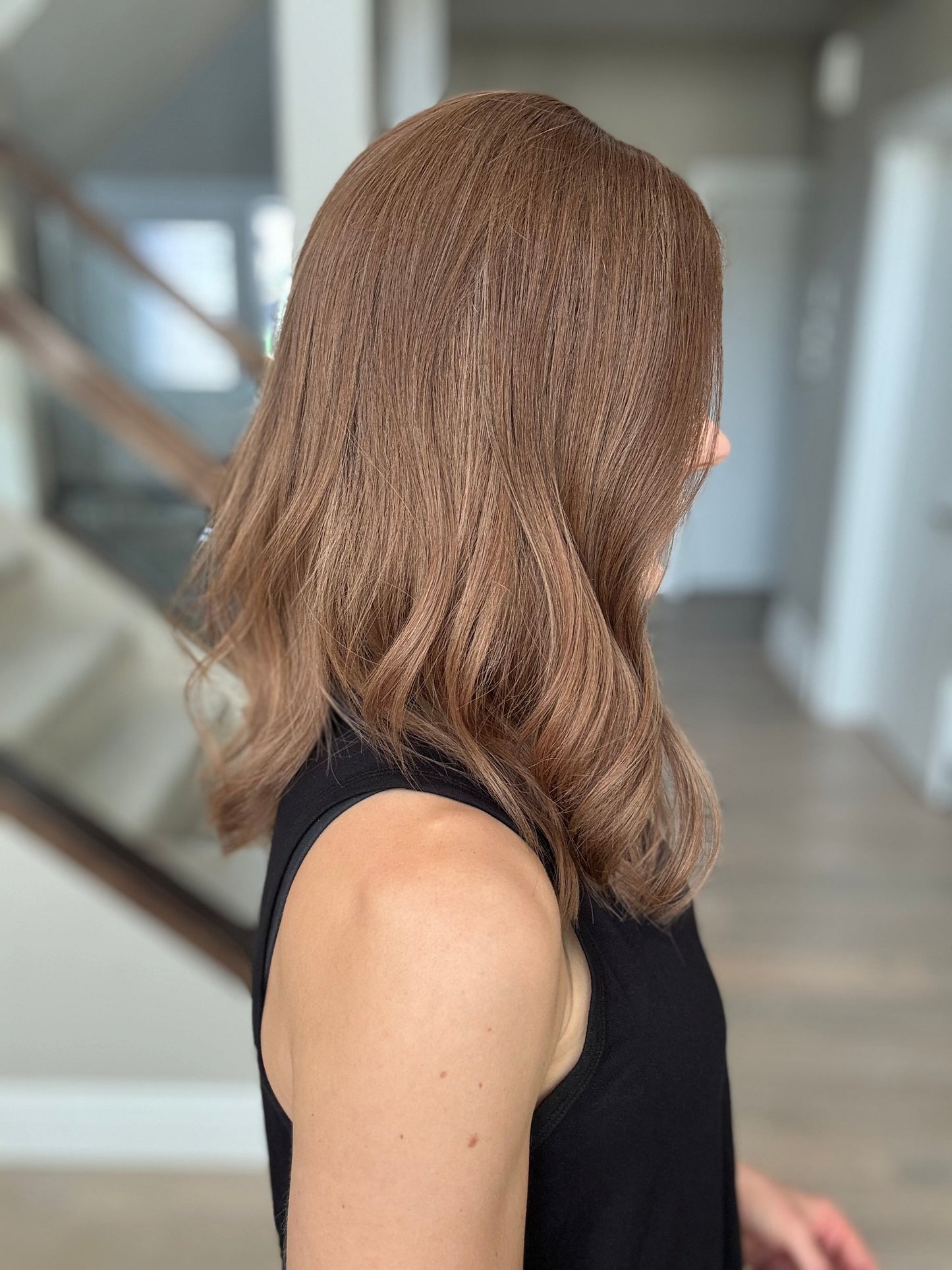 18" Christina LOB Comfort Cap Lace Top Wig (M) Alexwigs