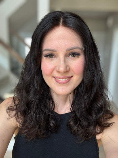 18" Zara Wavy Luxury Cap Lace Top Wig (XS) Alexwigs