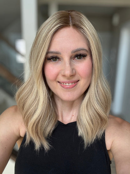 18" Cara LOB Comfort Cap Silk Top Wig (M) Alexwigs