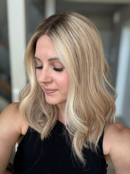 18" Olivia LOB Comfort Cap Lace Top Wig (S) (FINAL SALE) Alexwigs