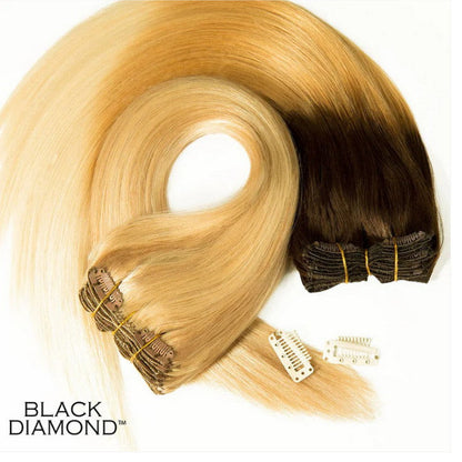 Black Diamond 100% Remi Human Hair Extension CLIP IN 7 PCS - STRAIGHT 14/18/22"