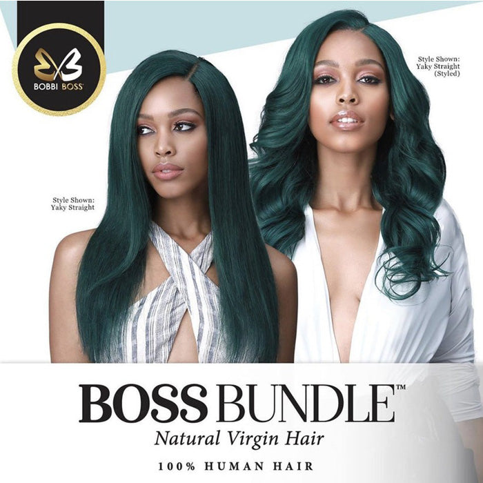 Bobbi Boss Bundle 100% Natural Virgin Hair Gold Level Weave - YAKY STRAIGHT 10-22" Alexwigs