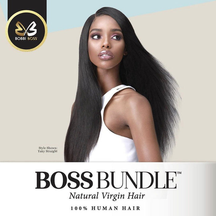 Bobbi Boss Bundle 100% Natural Virgin Hair Gold Level Weave - YAKY STRAIGHT 10-22" Alexwigs